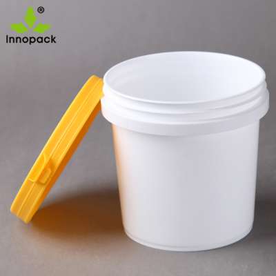 Cheap 1L white / clear plastic bucket for ice cream container