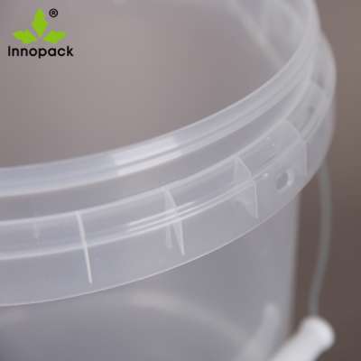 1L Clear Plastic Tamper Proof Tubs Pot Buckets Storage Containers